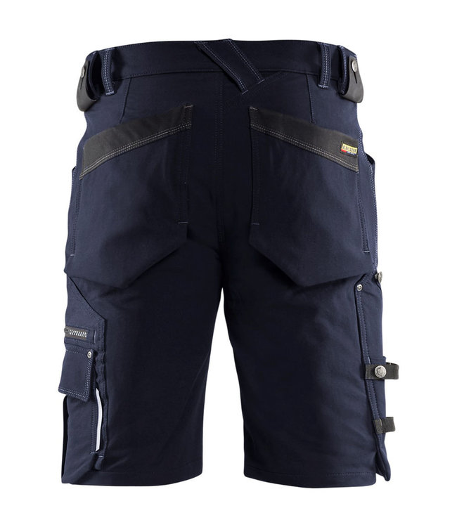 Blaklader 1987 Korte Werkbroek 4-weg Stretch X1900 Donkerblauw/Zwart