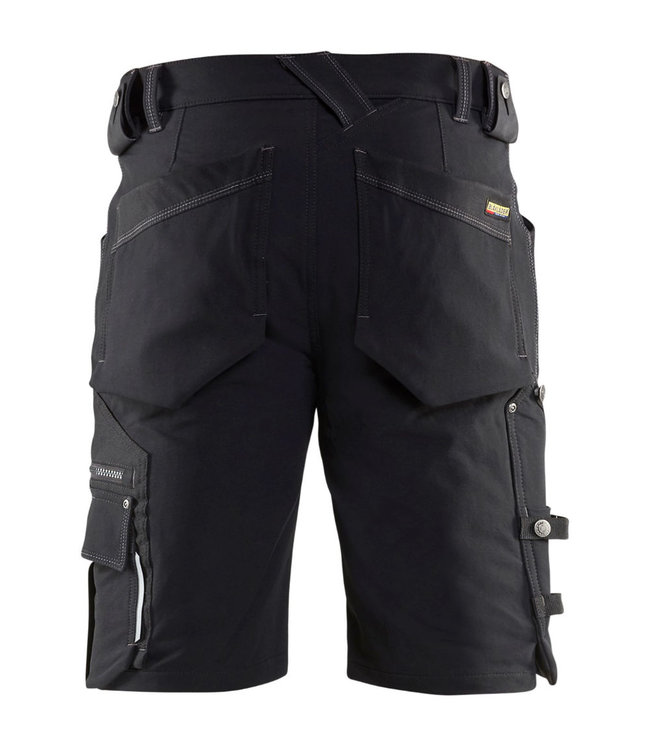 Blaklader 1987 Korte Werkbroek 4-weg Stretch X1900 Zwart