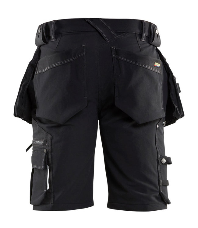 Blaklader 1988 Korte Werkbroek 4-weg Stretch X1900 Zwart
