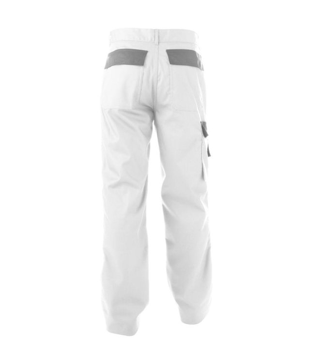 Basicline Devon Werkbroek Wit/Grijs