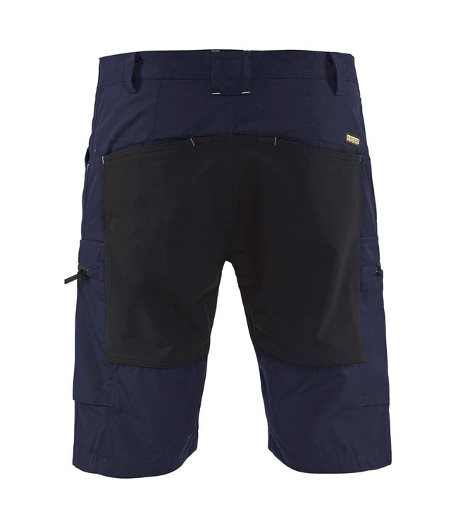 Blaklader 1449 Korte Stretch Werkbroek Marineblauw/Zwart