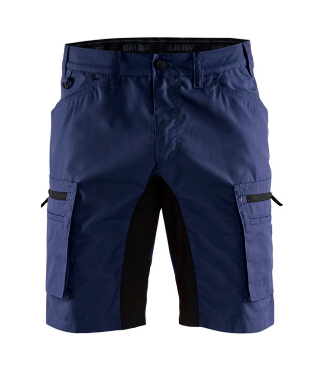 Blaklader 1449 Korte Stretch Werkbroek Marineblauw/Zwart