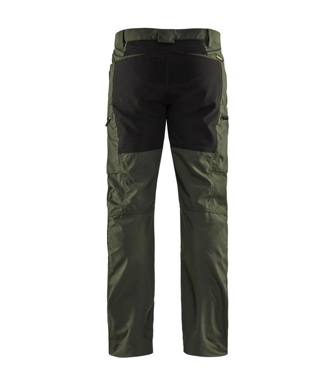 Blaklader 1459 Service Werkbroek Stretch Army Groen/Zwart