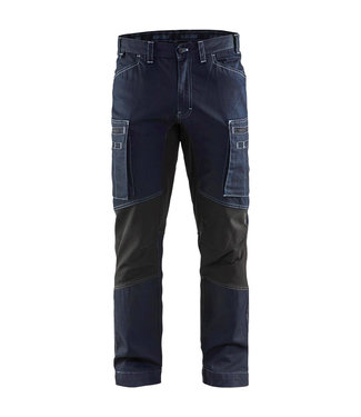 Blaklader Blaklader 1459 Werkbroek Stretch Cordura Denim Marineblauw/Zwart