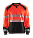 Blaklader 3541 Reflecterende Werksweater Rood/Zwart