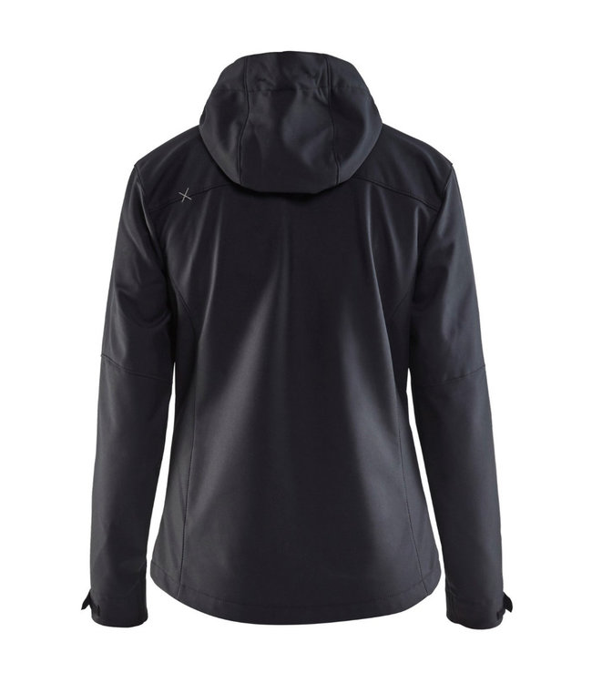 Blaklader 4919 Dames Softshell Werkjas Zwart/Zilver