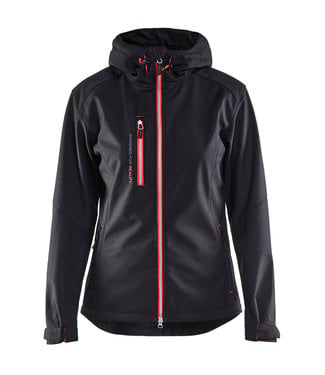 Blaklader Blaklader 4919 Dames Softshell Werkjas Zwart/Rood