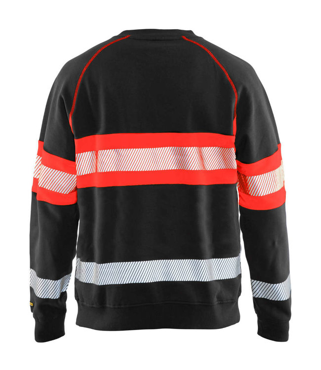 Blaklader 3359 Reflecterende Sweater Zwart/Rood