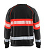 Blaklader 3359 Reflecterende Sweater Zwart/Rood