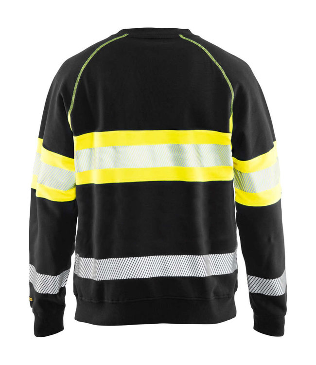 Blaklader 3359 Reflecterende Sweater Zwart/Geel