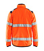 Blaklader 4877 Reflecterende Softshell Werkjas Oranje/Marineblauw