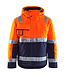Blaklader 4870 Reflecterende Winter Werkjas Klasse 3 Oranje/Marineblauw