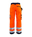 Blaklader 7155 Dames Reflecterende Werkbroek Oranje/Marineblauw