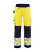 Blaklader 7155 Dames Reflecterende Werkbroek Geel/Marineblauw