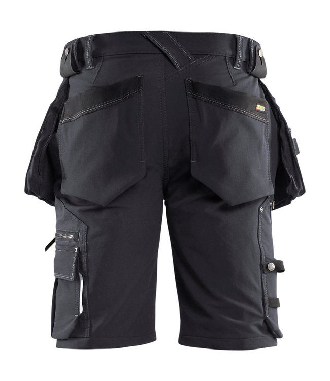 Blaklader 1988 Korte Werkbroek 4-weg Stretch X1900 Donkergrijs/Zwart