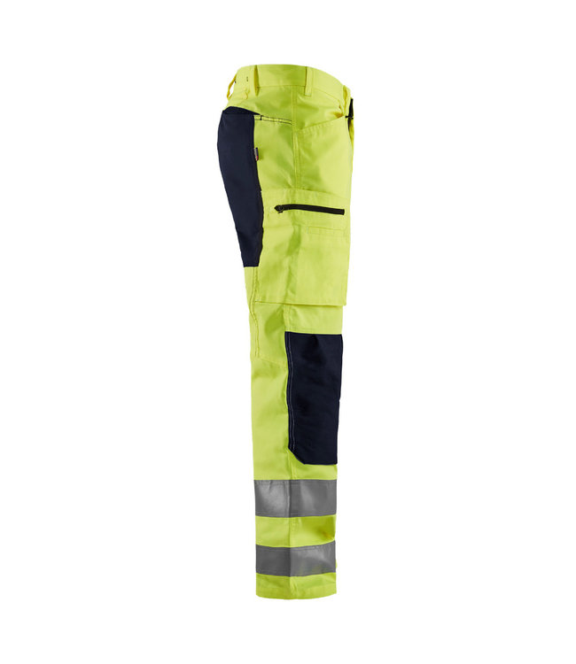 Blaklader 1585 Reflecterende Werkbroek Stretch Geel/Zwart