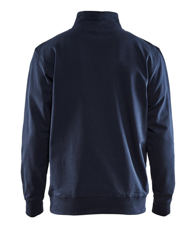 Blaklader 3353 Werksweater Korte Rits Donkerblauw/Zwart