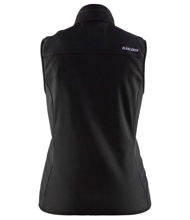 Blaklader 3851 Dames Softshell Bodywarmer Zwart/Donkergrijs