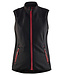 Blaklader 3851 Dames Softshell Bodywarmer Zwart/Rood