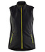 Blaklader 3851 Dames Softshell Bodywarmer Zwart/Geel