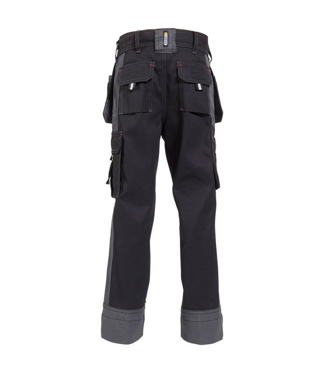 DASSY Seattle Kinder Werkbroek Zwart/Grijs