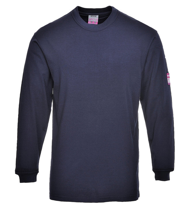 Modaflame Brandvertragende T-shirt Lange Mouw FR-AST Donkerblauw