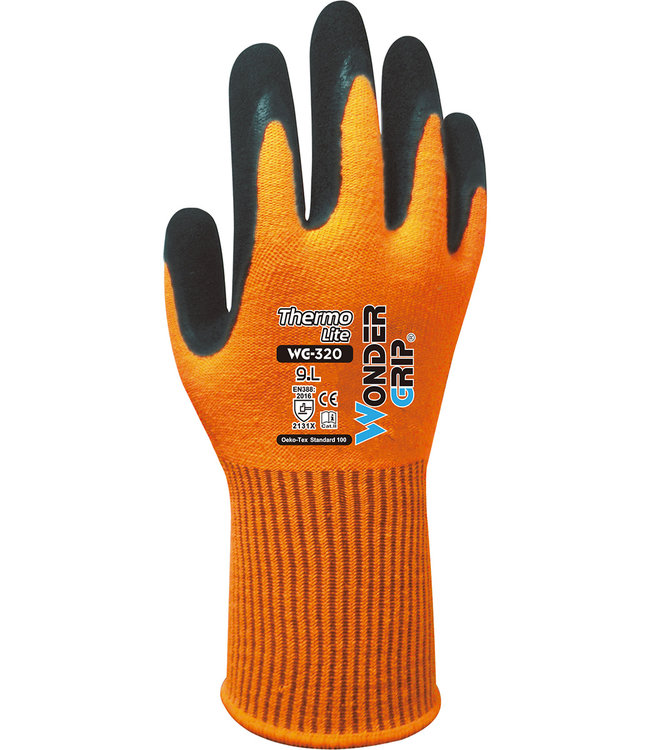 Wonder Grip Thermo Lite Handschoenen Oranje