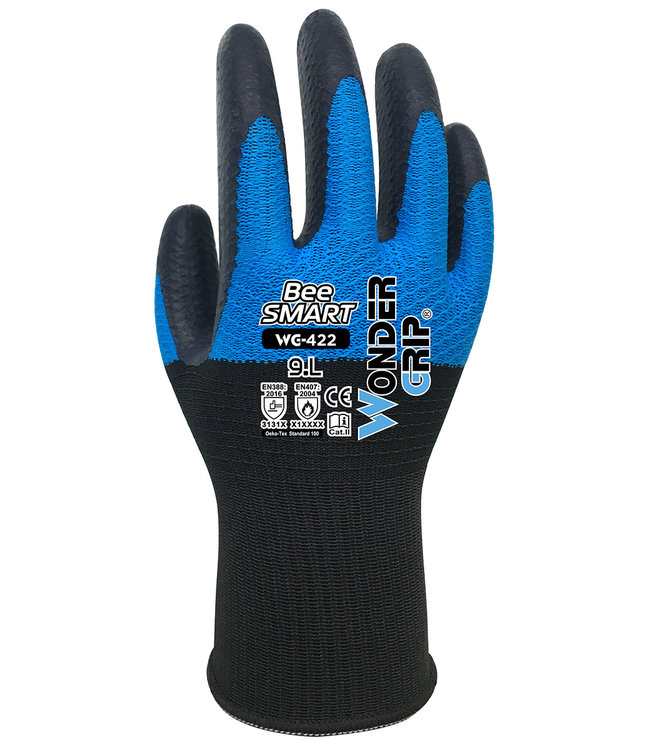 Wonder Grip Bee-Smart Handschoenen Blauw