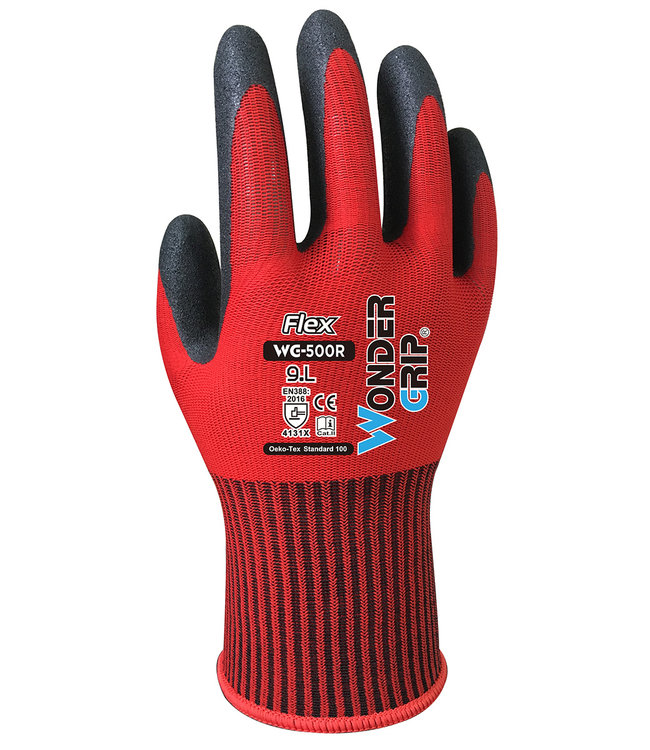 Wonder Grip Flex Handschoenen Rood