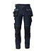 DASSY Melbourne Stretch Spijker Werkbroek Marineblauw/Zwart