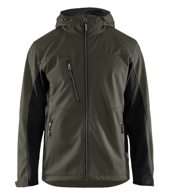 Blaklader 4753 Softshell Werkjas Groen/Zwart