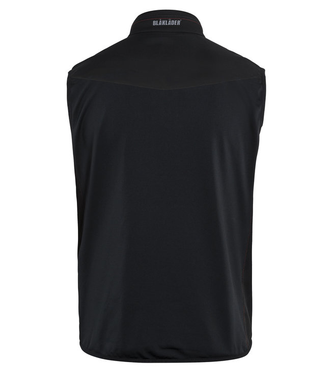 Blaklader 3850 Softshell Bodywarmer Zwart/Rood