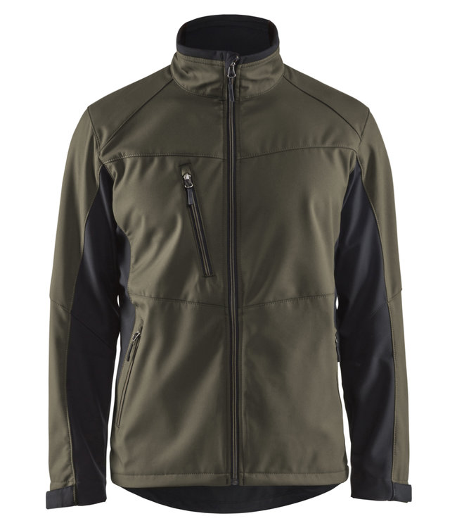 Blaklader 4950 Softshell Werkjas Groen/Zwart