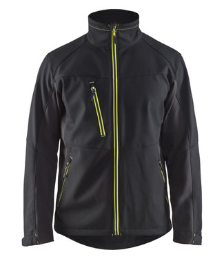 Blaklader Blaklader 4950 Softshell Werkjas Zwart/Geel