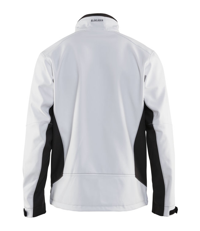 Blaklader 4950 Softshell Werkjas Wit/Donkergrijs