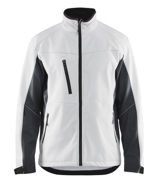 Blaklader Blaklader 4950 Softshell Werkjas Wit/Donkergrijs