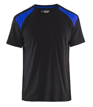 Blaklader Blaklader 3379 T-Shirt Bi-Colour Zwart/Korenblauw