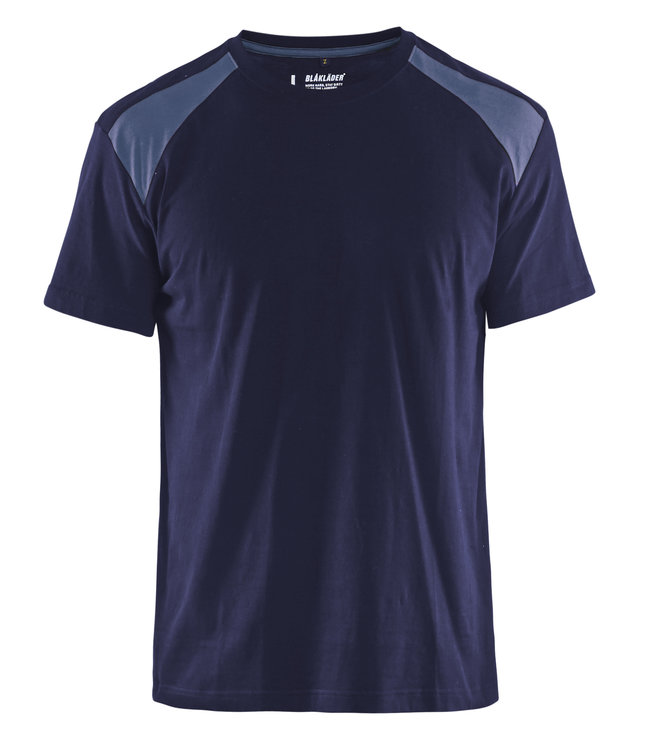 Blaklader 3379 T-Shirt Bi-Colour Marineblauw/Grijs