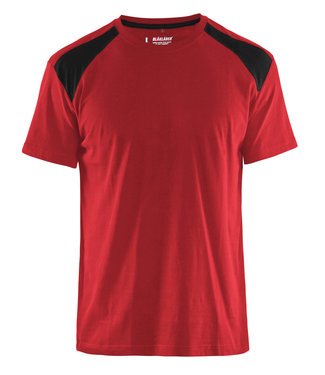 Blaklader Blaklader 3379 T-Shirt Bi-Colour Rood/Zwart