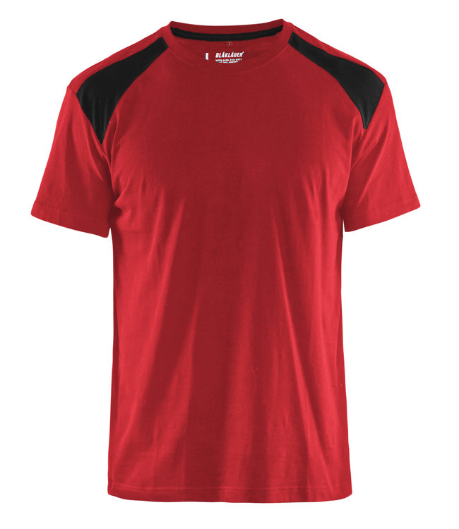 Blaklader 3379 T-Shirt Bi-Colour Rood/Zwart