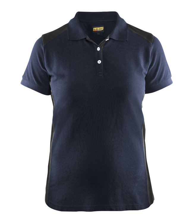 Blaklader 3390 Dames Polo Marineblauw/Zwart