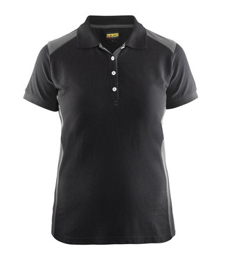 Blaklader Blaklader 3390 Dames Polo Zwart/Grijs