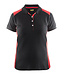 Blaklader 3390 Dames Polo Zwart/Rood