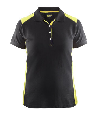 Blaklader Blaklader 3390 Dames Polo Zwart/Geel