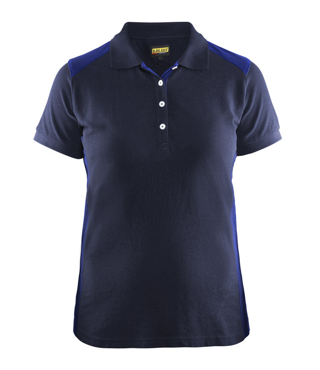 Blaklader 3390 Dames Polo Marineblauw/Korenblauw