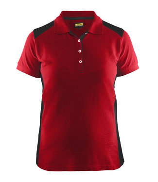 Blaklader Blaklader 3390 Dames Polo Rood/Zwart