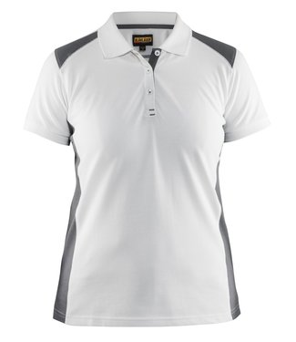 Blaklader Blaklader 3390 Dames Polo Wit/Grijs