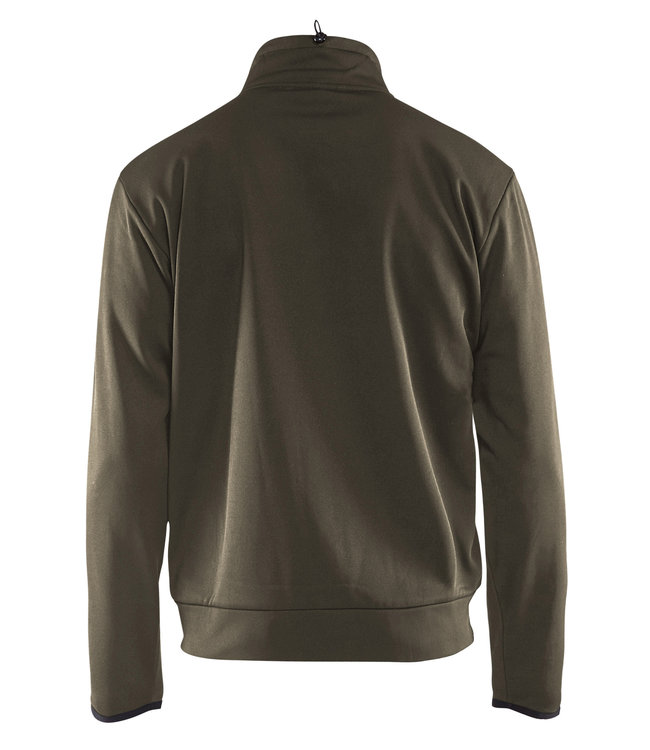 Blaklader 3362 Werktrui met Rits Groen/Zwart