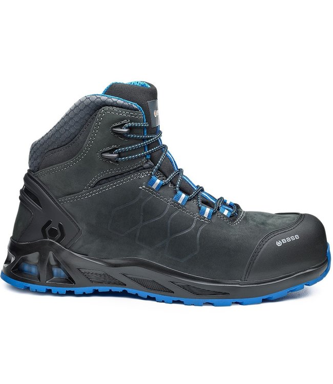 Base B1001 K-Road Werkschoenen Grijs/Blauw Hoog S3