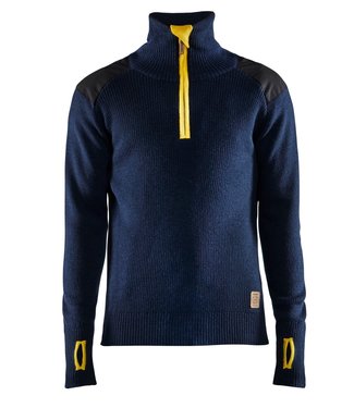 Blaklader Blaklader 4630 Werktrui Sweater Wol Donkerblauw/Geel